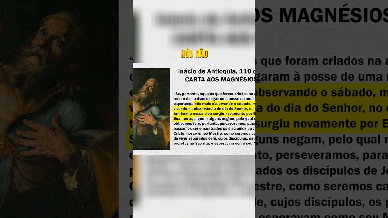 APÓSTOLO JOÃO ENSINOU SOBRE GUARDAR O DOMINGO E NÃO O SÁBADO!
