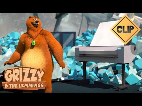 Grizzy prints his pictures - Grizzy & the Lemmings