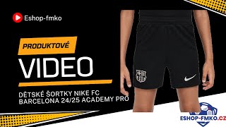 Dětské šortky Nike FC Barcelona 24/25 Academy Pro černé