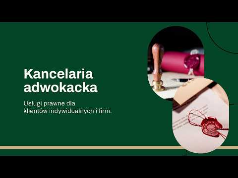 Jurand Śliwka Kancelaria Adwokacka - video