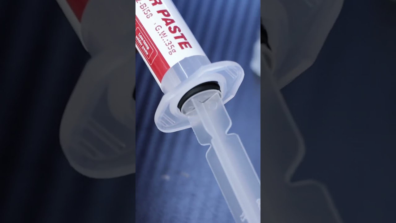 How to use Syringe Solder Paste #solderpaste #soldering #syringesolderpaste