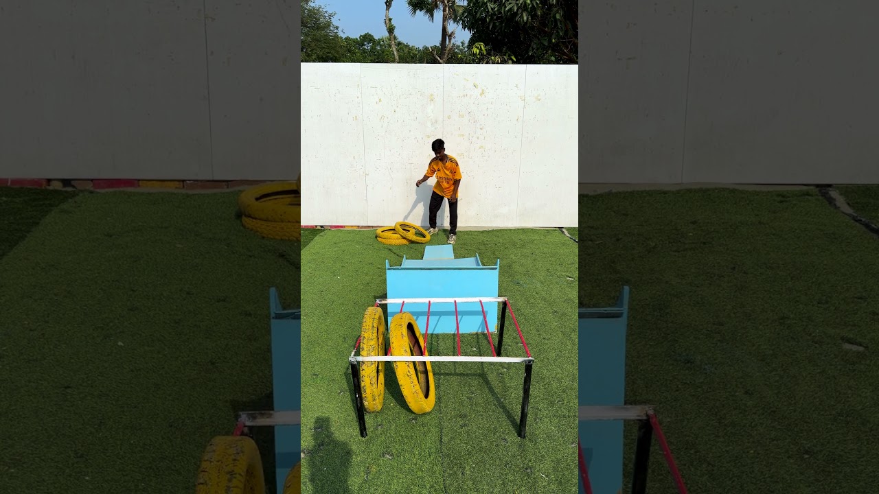 Will he be able to put all five tires in the basket ?