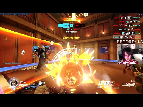 Harbleu Hammond and Zarya - 38 elims! [ Overwatch Season 34 Top 500 ]