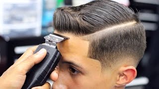 HAIRCUT TUTORIAL | COMBOVER | DROP FADE | BLOW DRIED AND STYLE