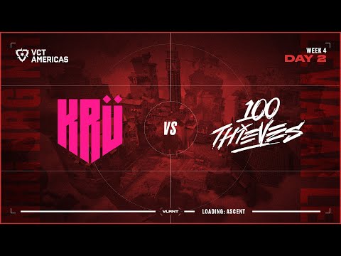 KRU vs 100T - VCT Americas Stage 1 - W4D2 - Map 3