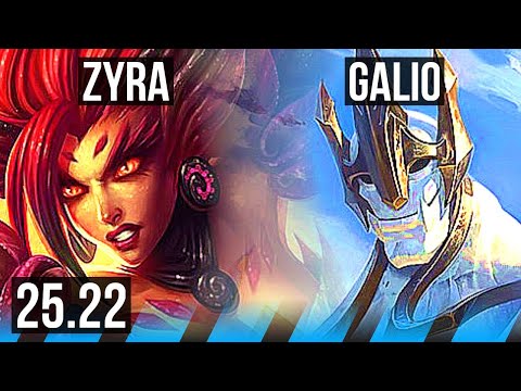 ZYRA vs GALIO (MID) | 5/2/10 | EUW Master | 25.22