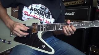 Video thumbnail for Epiphone Explorer Pro TV Silver Demo by tkmafkng