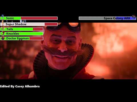 Sonic the Hedgehog 3 (2024) Final Battle with healthbars 3/3