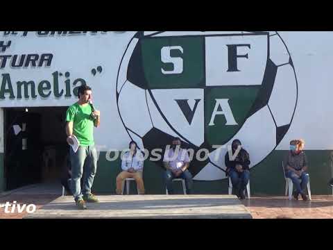 Presentación Camiseta SF Villa Amelia  con la presencia de la  Unión Nacional de Clubes de Barrio