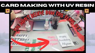 Creating Cards With UV Resin | UV Resin Art | | UV Resin Cards | Cardstock | Beginners Tutorial