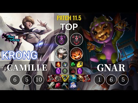 RNW KronG Camille vs Gnar Top - KR Patch 11.5
