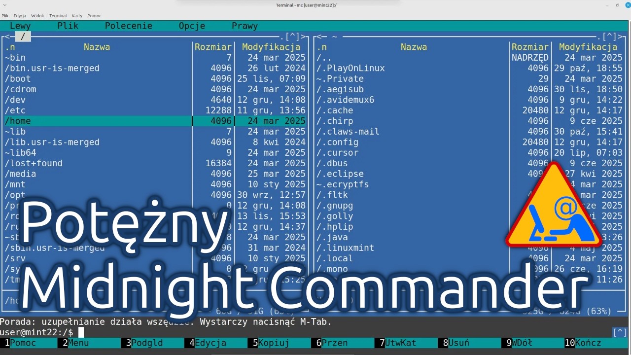 Tutorial - Midnight Commander File Manager