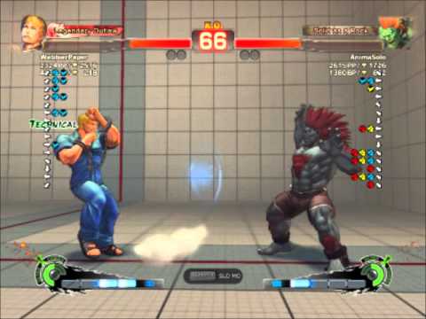 WebbiePaper (Cody) vs AnimaSolo (Blanka)
