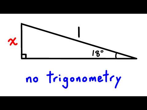 finding sin(18°) without trigonometry
