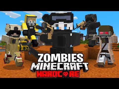 Ultimate Minecraft Zombie Apocalypse: 100 Player Simulation