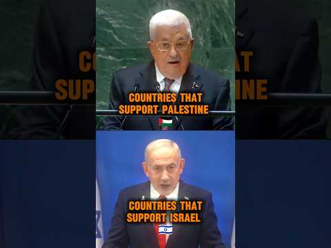 Countries that support Palestine 🇵🇸 vs Israel 🇮🇱 #palestine #israel #geopolitics #short #shorts