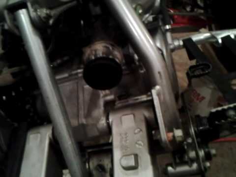 How to remove swing arm bolt on a LTZ 400  KFX 400  DVX 400