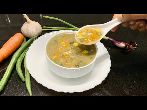 வெஜிடபுள் சூப் இப்படி செய்யுங்க சுவையும் சத்தும் அருமை /vegetable soup recipe in tamil / veg soup