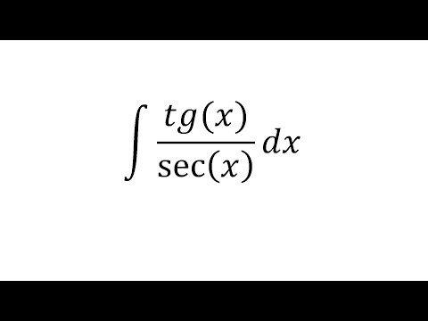 Integral de tg(x)/sec(x)