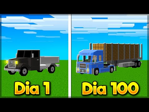 PASSEI 100 DIAS SENDO CAMINHONEIRO NO MINECRAFT