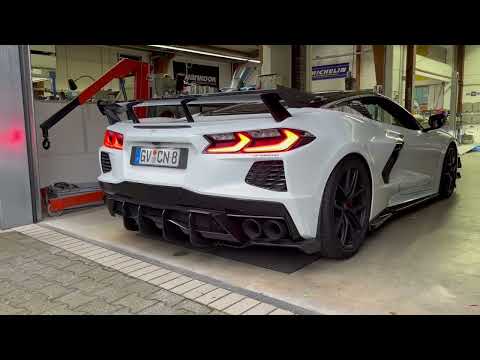 EU Corvette C8 Serien-Abgasanlage modifiziert von CN Racing