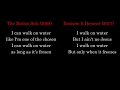 Did Eminem and Beyoncé lift the chorus to "Walk on Water" from The Motion Sick?!?!?!? Did Eminem and Beyoncé lift the chorus to "Walk on Water" from The Motion Sick?!?!?!?