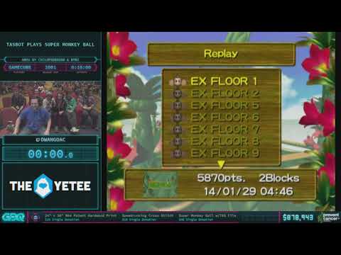 TASBot vs Super Monkey Ball by dwangoAC in 13:00 AGDQ 2018