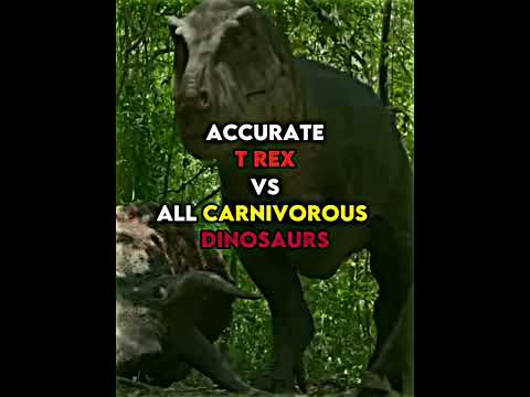 Tyrannosaurus rex VS all Carnivorous dinosaurs #shorts #trex #dinosaur