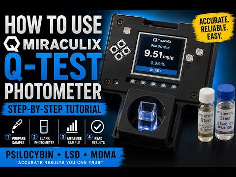Miraculix Portable Psilocybin Q Test Kit Tutorial Know Your Potency