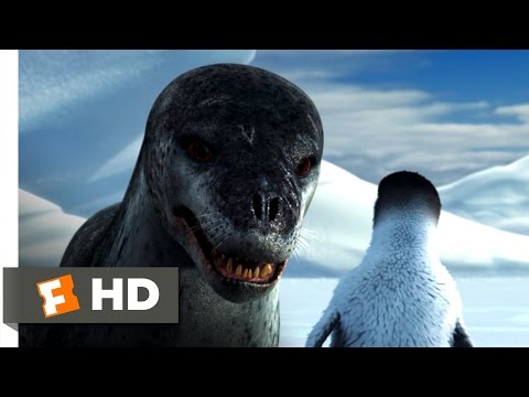Happy Feet (3/10) Movie CLIP - Leopard Seal Chase (2006) HD