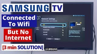 How to fix Samsung Smart TV Connected To WiFi But Not Internet || Quick Solve in 2 minutes