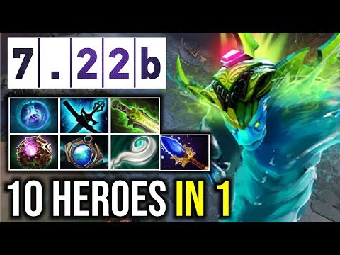 10 HEROES IN 1 | +850 Range -55% Cooldown Scepter Morphling Magic Build 7.22b | Dota 2