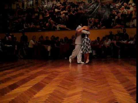  Guillermo Barrionuevo  and  Fatima Hazime  are  dancing  to  the  tango  "  Pocas Palabras  "