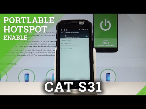 How to Create Portable Hotspot in CAT S31 - Share Wi-Fi |HardReset.info