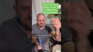 Most People Hear Combustion By Meshuggah Wrong… Do You?! #drumlesson #drums