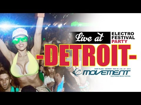 Best Electro Festival Party Video | Mix Electronic Music Festival 2017 | USA Detroit- HD