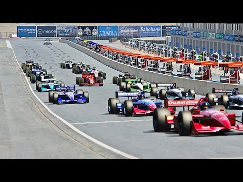All F1 2018 Cars vs All IndyCar 1999 - Laguna Seca
