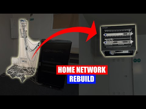 Cleaning up my home network with a wall mount rack