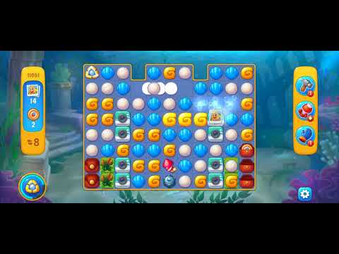 Fishdom Easy Level 11051 (with ingame lightning booster) @choraelmin