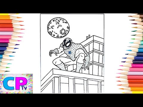 Spiderman Looking at the Moon Coloring Pages/Elektronomia - Energy [NCS Release]