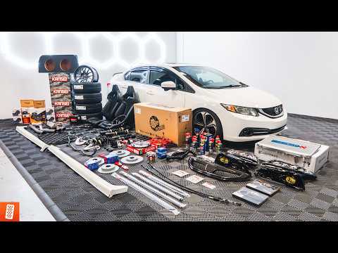 Surprising our SUBSCRIBER with HIS DREAM CAR BUILD! (Full Transformation) 2015 Honda Civic Si