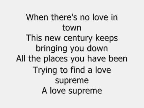 Robbie Williams-Love Supreme Lyrics
