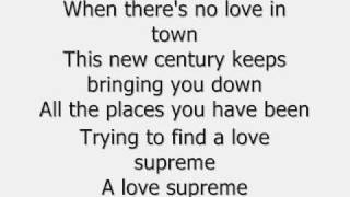 Robbie Williams-Love Supreme Lyrics