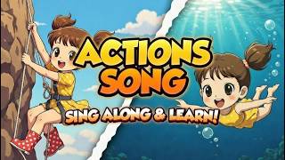 Actions Song | Sing Along & Learn Action Verbs