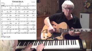 B Minor Waltz - Jazz guitar & piano cover ( Bill Evans )