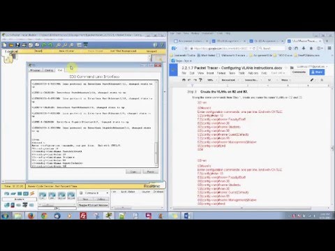 Packet Tracer 3.2.1.7 - Configuring Vlans