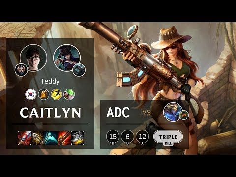 Caitlyn ADC vs Ezreal - KR Challenger Patch 10.6
