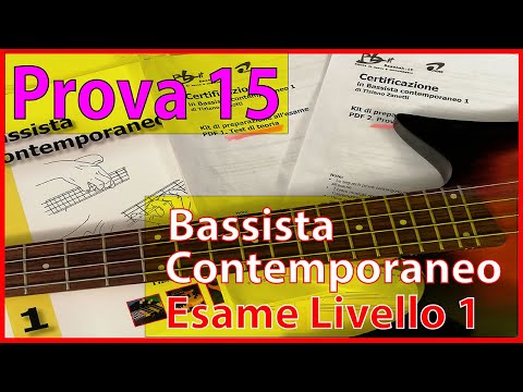 Prova d'esame n.15 Linee di basso (Latin) - Certificazione Bassista Contemporaneo 1° liv.