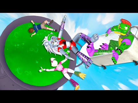 FNAF Security Breach: Epic Jumps & Ragdoll Falls - Fails - GMOD - Ep.2