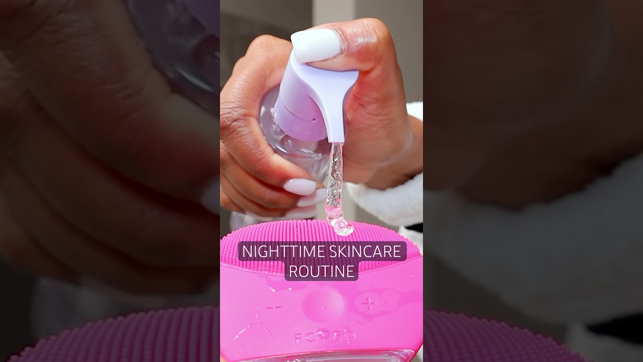 NIGHTTIME SKINCARE ROUTINE FOR OILY SKIN 🫧 | Fayy Lenee Shorts